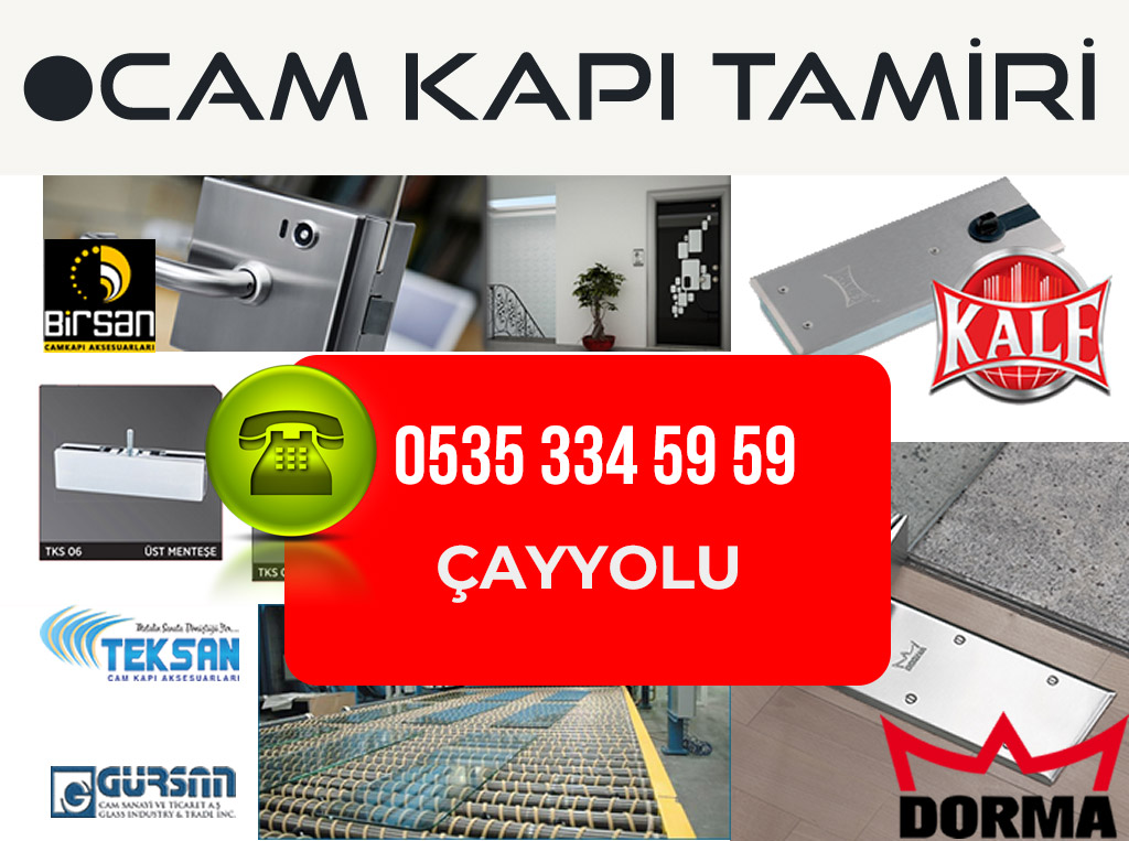 çayyolu cam kapı tamiri servisi